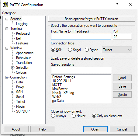 SSH Client Putty